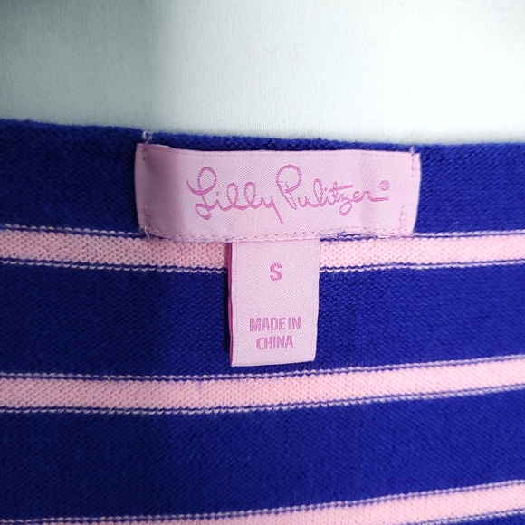 LILLY PULITZER Striped Elba Oversized Sweater SMALL - Picture 2 of 14